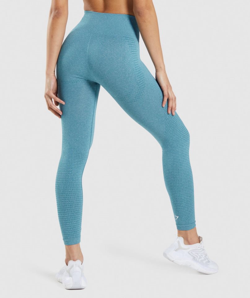 Women's Gymshark Vital Seamless 2.0 Leggings Turquoise | NZ 1AGRFS